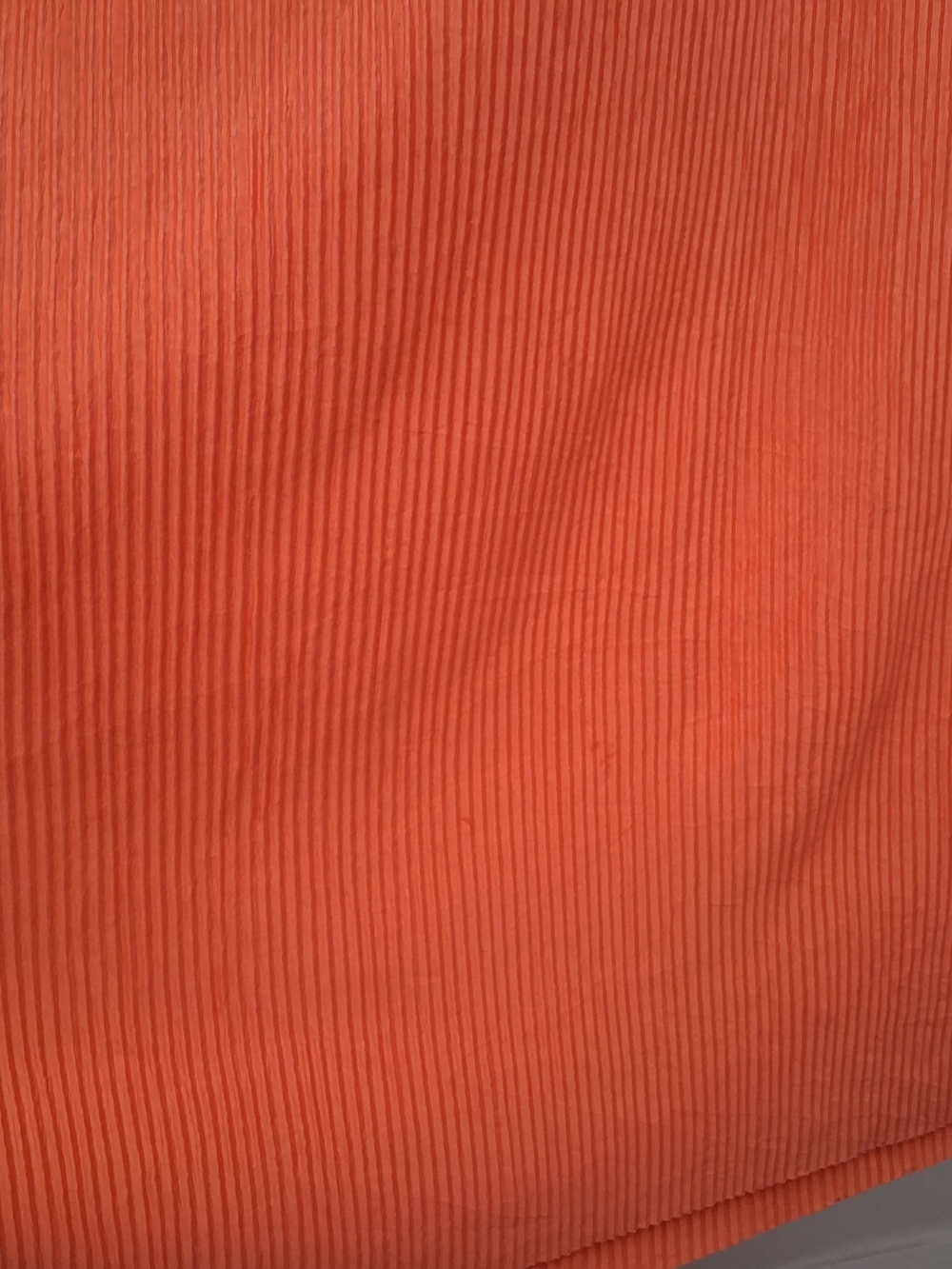 MANGO Coral Orange Ruffle Cold-Shoulder Mini Dress Size 4 Fit MEDIUM - Picture 4 of 7